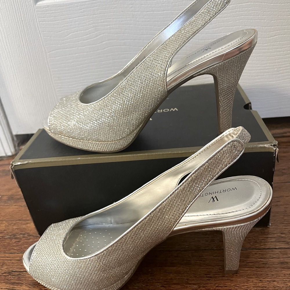 Worthington Dayne Peep Toe Stiletto Heel Pumps Women’s Shoes